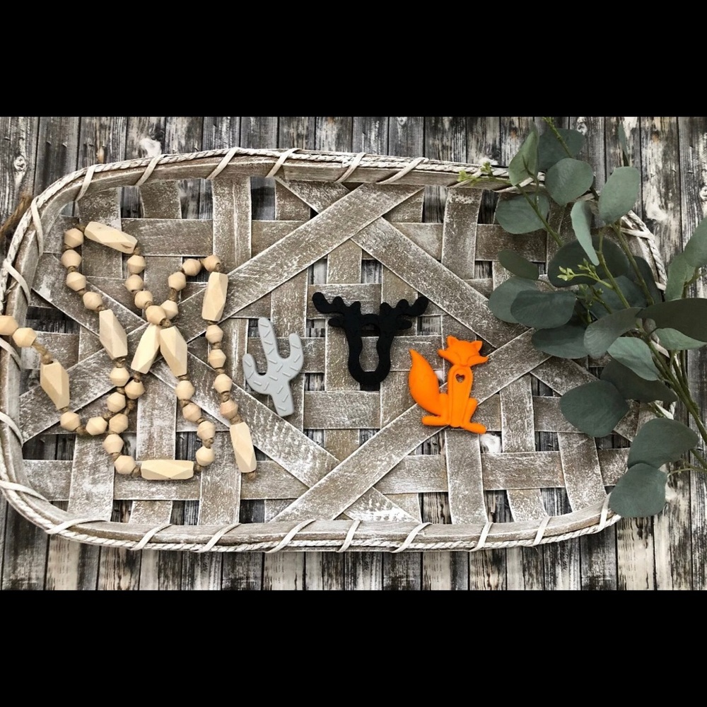 New 3pk baby silicone teethers cactus-moose-fox